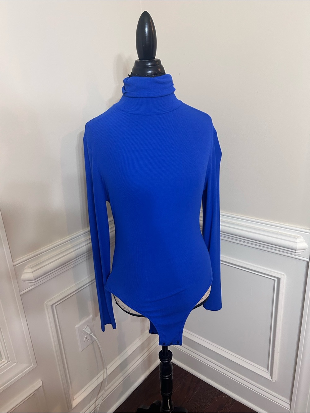 ReoRia Electric Blue Turtleneck Bodysuit